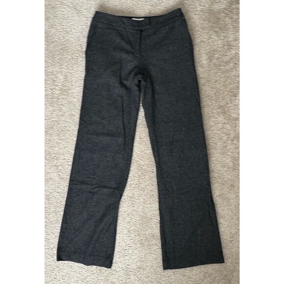 Anna Thomas Italy Pants Gray Wool Blend Stretch Fit Tapered Leg Women’s Size 10 - Picture 1 of 9